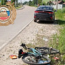 На Советской водитель иномарки сбил 11-летнего велосипедиста 